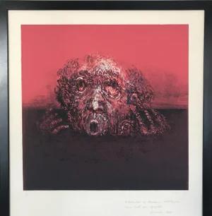 Gérard Eppelé, Untitled, 1971, Original Lithograph
