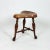Turned Mahogany Three-Legged Saddle-Seat Stool, Leather Seat With Nailhead Trim English Circa 1850 For Sale In San Francisco - Image 6 of 9
