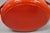 Technique 4 Quart Red Cast Iron Dutch Oven Covered Pot With Tomato Design on Lid For Sale - Image 12 of 13