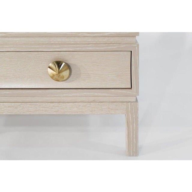 Cream Stacked Chests of Drawers in Limed Oak For Sale - Image 8 of 16