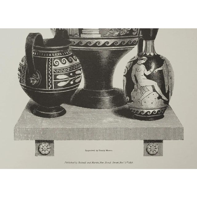 Mid 20th Century Etruscan Urn Matted Framed Prints Black White - a Pair For Sale - Image 5 of 9