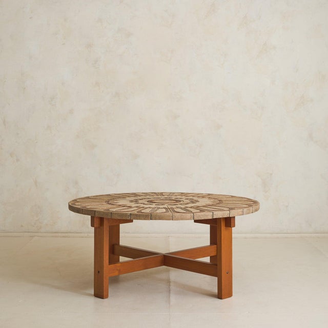 Ox Art Danish Ceramic Coffee Table by Ox Art for Trioh Møbelfabrik, 1970s For Sale - Image 4 of 11