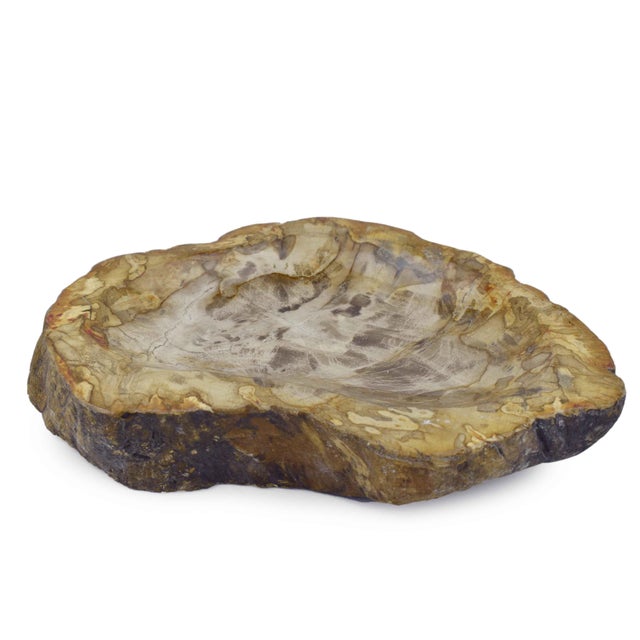 This striking, handcrafted natural stone dish is a testament to the beauty of the natural world, showcasing a beautifully...