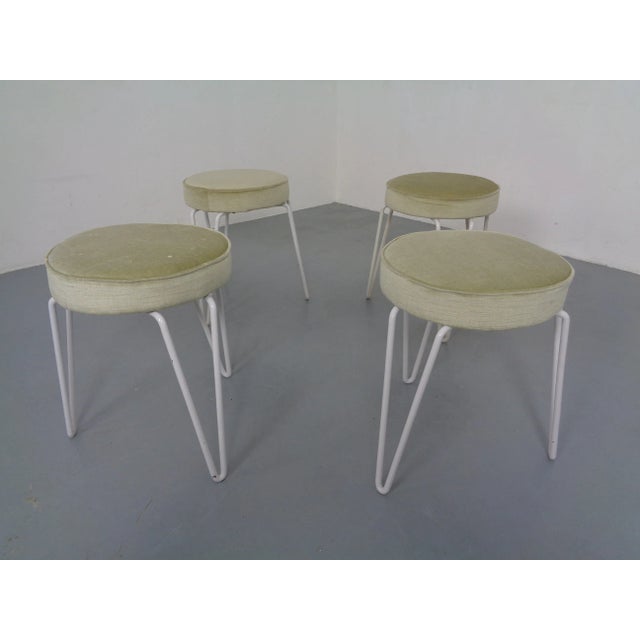 Mid-Century Modern Mid-Century Hairpin Stools, 1960s, Set of 4 For Sale - Image 3 of 15