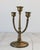 Vintage Brass Three Arm Candelabra For Sale - Image 4 of 6