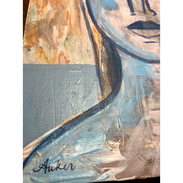 “Beach Blonde” Contemporary Small Original Painting by Cassandra Auker For Sale - Image 4 of 6