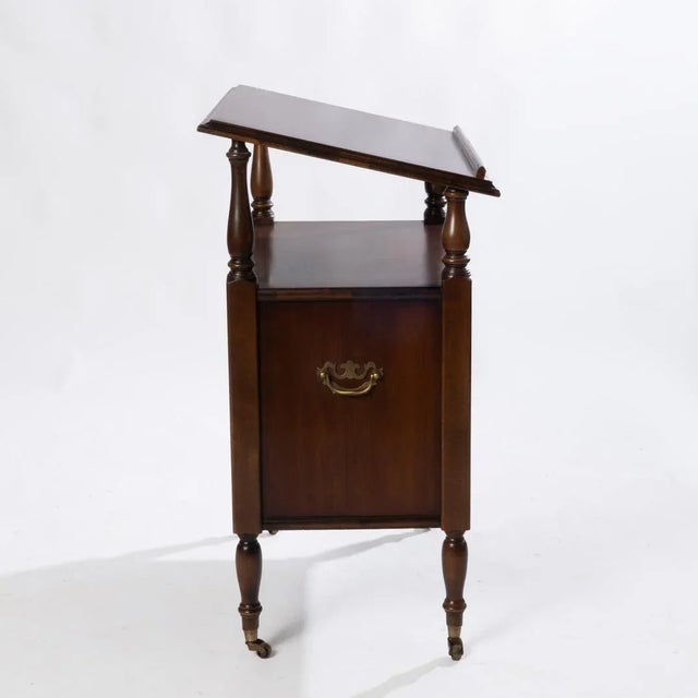 Late 20th Century Vintage Brandt Cherry Book Stand For Sale - Image 5 of 6
