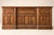 A solid walnut ministerial desk with a double central pedestal, late 19th century, napoleon iii style. robust construction...