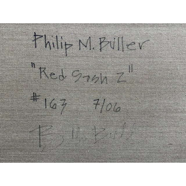 Philip Buller “Red Sash 2” Oil on Linen, Circa 2006 For Sale - Image 11 of 12