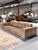 American Leather American Leather Barcelona Leather Sofa & Dual Ottoman Lounge Set in Umbria S’More Leather For Sale - Image 4 of 12