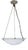 Antique French Art Deco Pendant Light by David Gueron Degue, 1925 For Sale
