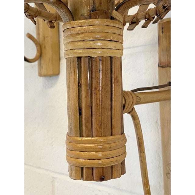 Bamboo Wall Lamps, 1970s, Set of 2 For Sale - Image 6 of 12