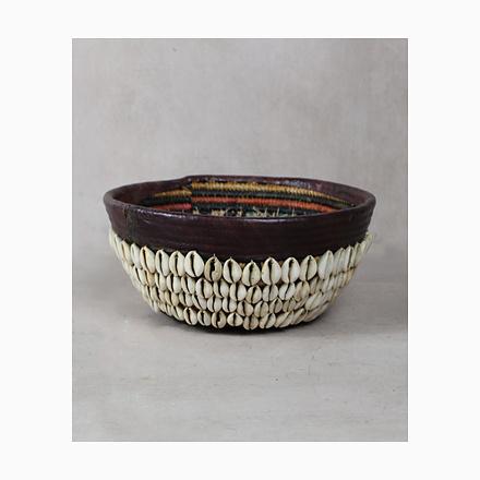 Vintage Hausa Bowl with Leather For Sale - Image 6 of 6
