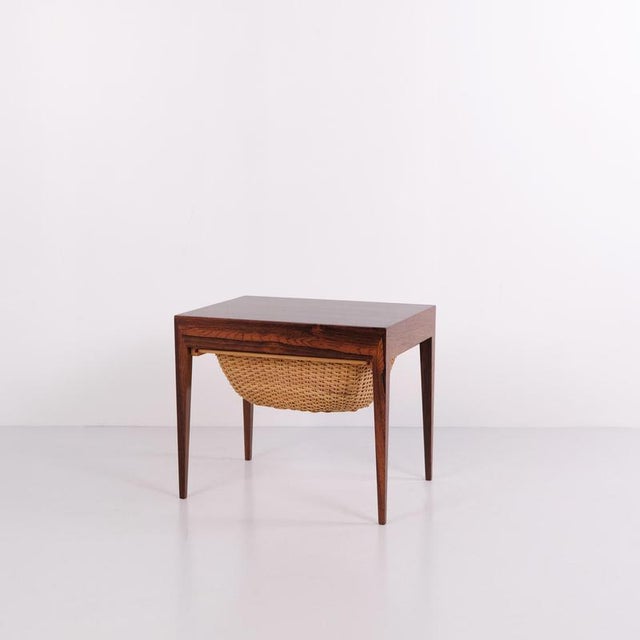 Model 40 Rosewood Side Table by Severin Hansen for Haslev Møbelfabrik, 1960 For Sale - Image 10 of 11