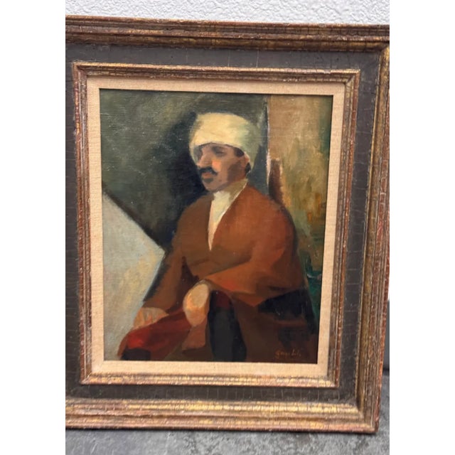Textile George Luks Original Oil Painting, Signed For Sale - Image 7 of 12