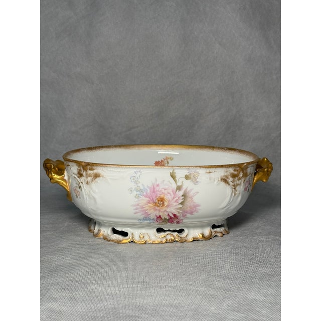 Hand-Painted Porcelain Bowl from Wessel Porzellanmanufaktur, 1900s For Sale - Image 11 of 11