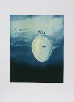 Hank Laventhol, "Castle Eye," Aquatint Etching