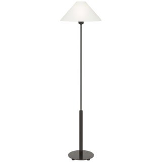 J. Randall Powers by Visual Comfort Signature Hackney Floor Lamp in Bronze with Linen Shade For Sale
