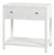 Nora 30 in. W Rectangular Wood 1 Drawer Wide Nightstand with Lower Open Shelf, White For Sale