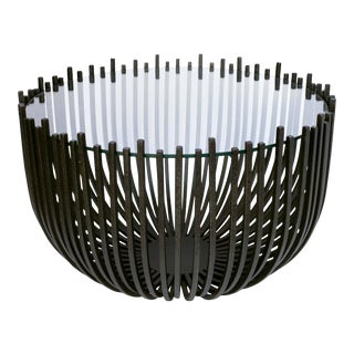 Regina Andrew Webbed Steel Coffee Table, Black For Sale