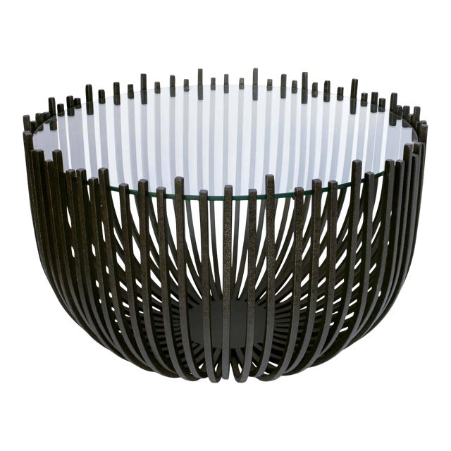 Regina Andrew Webbed Steel Coffee Table, Black For Sale