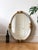 Vintage Oval Silver Bevelled Mirror With Rose Accents For Sale - Image 6 of 10
