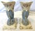 Mid 20th Century Porcelain Cornucopia Vases With French Belle Epoque Design- A Pair For Sale In West Palm - Image 6 of 17