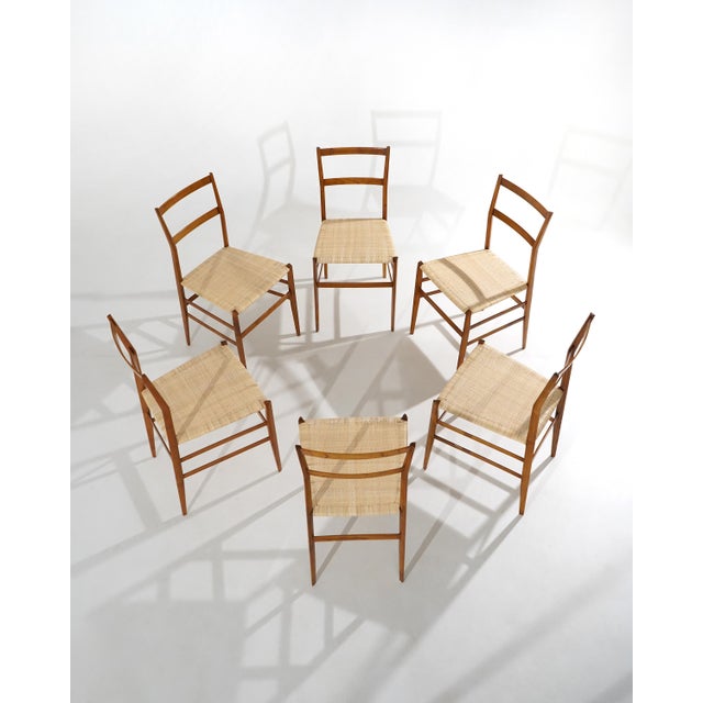 Superleggera Dining Chairs by Gio Ponti for Cassina, 1970s, Set of 6 For Sale - Image 17 of 17