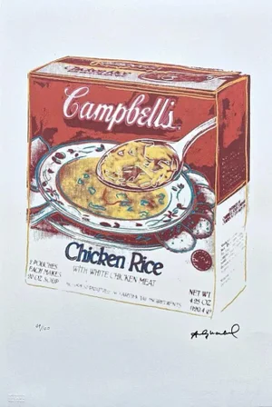 After Andy Warhol, Campbell's Soup Chicken Rice, 1980s, Lithograph