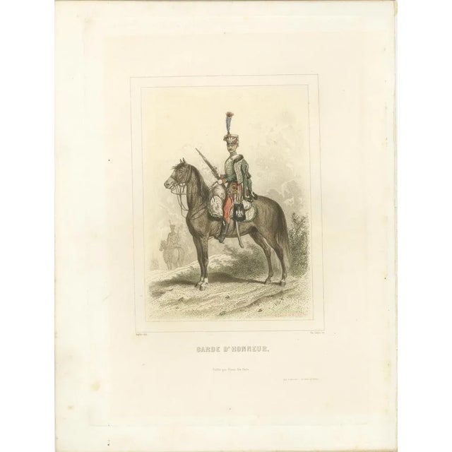 Mid 19th Century After Raffet, Napoleonic Cavalry Uniforms: Honor Guard, Dutch and Polish Lancers, 1859, Prints, Set of 3 For Sale - Image 5 of 10