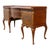 Queen Anne English John Widdicomb Queen Anne Style Walnut & Burl Banded Sideboard C1950 For Sale - Image 3 of 14