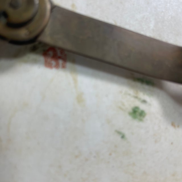 1920s Decorative Wall Hand Painted Plate Stamped Victoria For Sale - Image 9 of 9