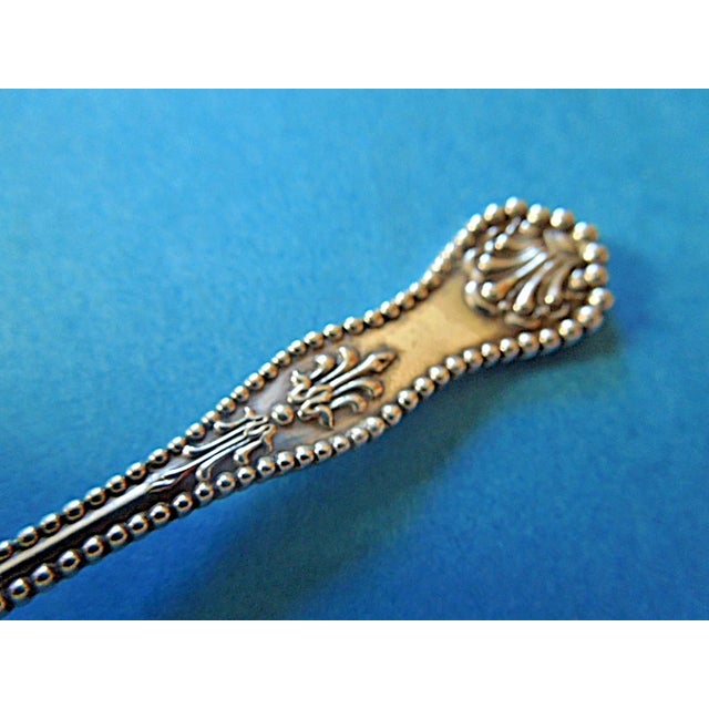 English 1894 Dominick & Haff Charles II Sterling Silver Bon Bon Spoon - Monogrammed Bowl For Sale - Image 3 of 5