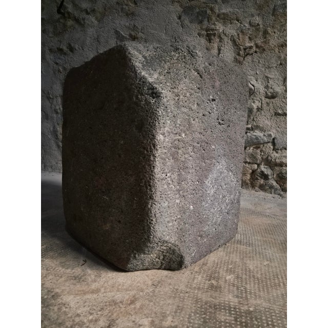 Antique French Volcanic Stone Trough Sink, 1700s For Sale - Image 12 of 18