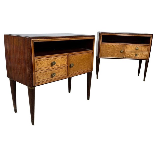 Bedside Tables by Paolo Buffa, 1950s, Set of 2 For Sale - Image 9 of 9