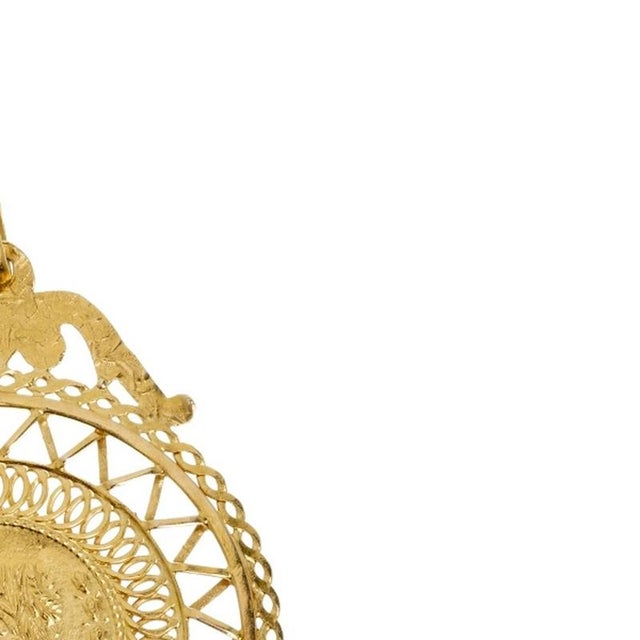 Portuguese Pendant in 19.2k Gold, 20th Century For Sale - Image 4 of 6