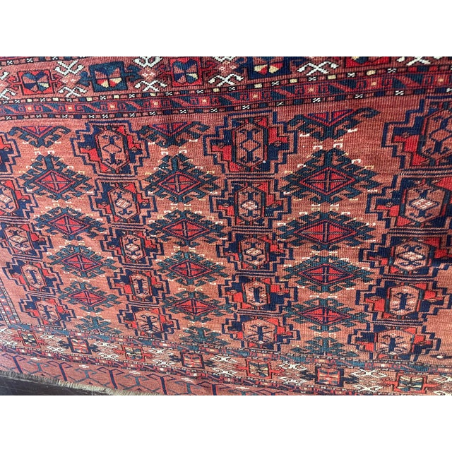 Antique Ersari Turkoman Rug 3'0" X 4'9" For Sale In Chicago - Image 6 of 9