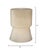 Transitional Jamie Young Huntington Garden Stool in Cream For Sale - Image 3 of 4