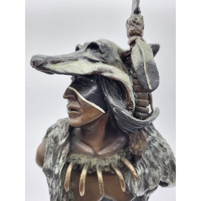 1980s 1980s Limited Edition Bruce Contway Bronze Bust Sculpture "Crazy Dog" - 74/100 For Sale - Image 5 of 10