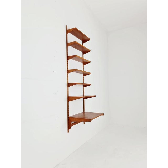 Brown Danish Modern Modular Teak Shelving System by Kai Kristansen for Fh Möbel, Denmark, 1960s For Sale - Image 8 of 11