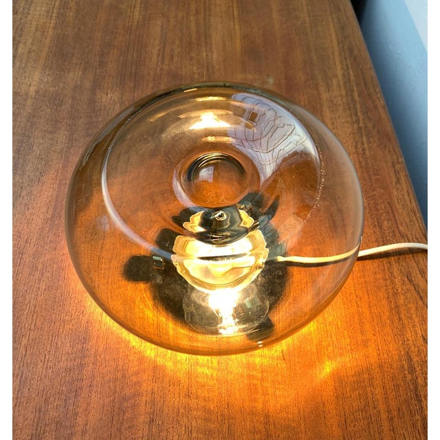 Mid-Century Space Age Bulb Glass Table Lamp, 1960s For Sale - Image 4 of 18