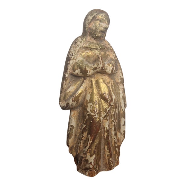 Baroque Figure of a Saint, 1800s For Sale