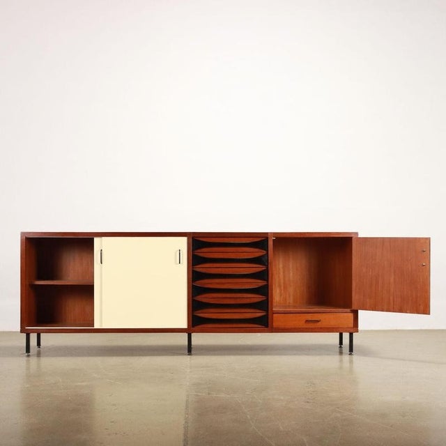 Vintage Sideboard in Teak Veneer, 1960s For Sale - Image 3 of 11