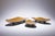 Bronze Satin White Gold Leaf Cups Tripod by Reda Amalou Design, Set of 3 For Sale - Image 4 of 9