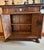 Antique Baroque 17th C. Two Door Carved Cabinet on Carved Paw Feet. 45.5l X 16.5d X 43.5h For Sale - Image 9 of 9