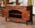 Brown 19th Century French Louis XV Carved Walnut Two-Door Buffet From Provence For Sale - Image 8 of 13