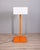 1970s Vintage Space Age Italian Orange Metal and Acrylic Glass Floor Lamp, 1970s For Sale - Image 5 of 15