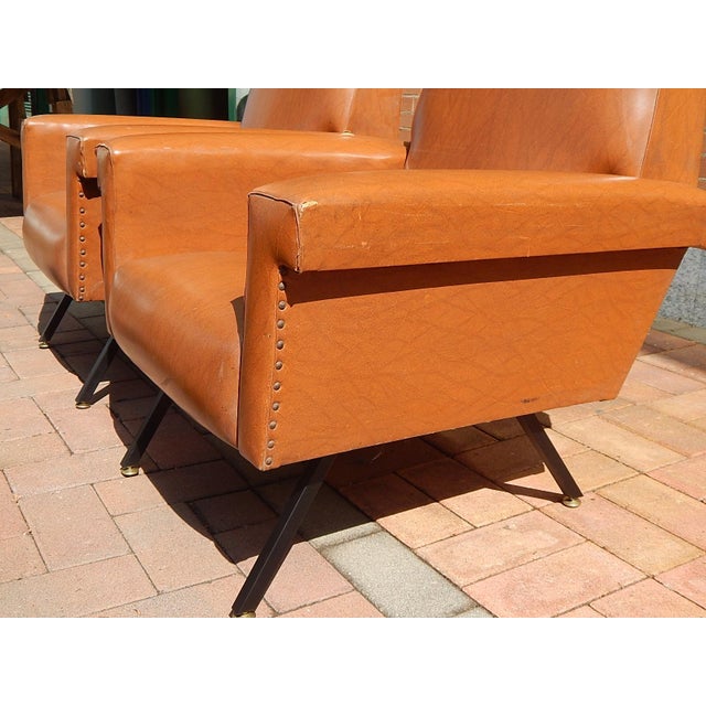 Italian Armchairs, 1950s, Set of 4 For Sale - Image 6 of 14