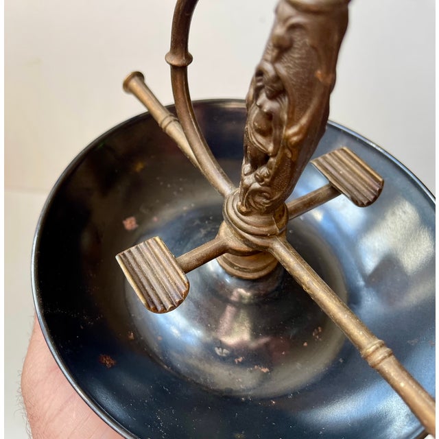 1960s Vintage Sword Handle Venus Ashtray in Brass, 1960s For Sale - Image 5 of 9