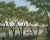 Title: Oakland Estuary. Artist: Joseph Lee (Californian, 1827-1880). Description: Oil on canvas, antique Louis XIV 23k...
